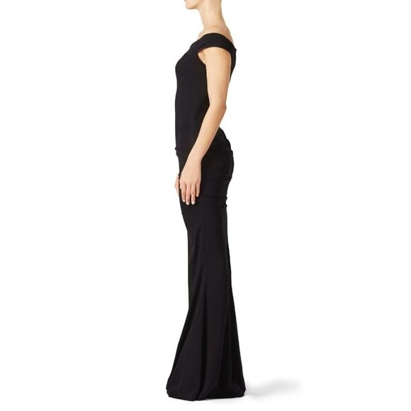 Nicole Miller Black Vive Formal Gown $495 - Picture 10 of 14